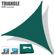 렉산2t 차양 캐노피 차고태양 그늘 항해 방수 직사각형 4x3M/3x2M 전망대 캐노피 야외 홈 잔디 파티오 마당, 23 Green 5x5x5M