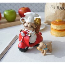 구스토 스쿠터 2종 빵집 인테리어소품 빵배달 미니어처 선반장식