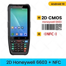 안드로이드 10 PDA 스캐너 휴대용 핸드 터미널 데이터 수집기 하니웰 N6603 QR 바코드 리더 크래들 충전, 07 2D Honey 6603 NFC_03 UK