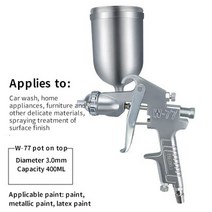 분무 고압 스프레이 노즐 전문 페인트 건 f75 w71 w77 공압 에어 브러시 1.5mm 2.0mm 2.5mm 자동차 페인팅 도구, 6