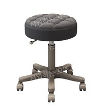 미용보조의자 네일샵 등받이없는 화장대 스텝 바퀴달린 회전, F. 라이트브라운