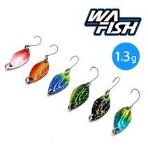 청룡조구 고마 송어스푼1.3g 마이크로스푼 루어낚시, 05.녹주1.3g
