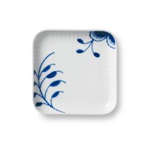 (일본직구) 로얄코펜하겐 블루 플루티드 메가 사각 접시 10cm