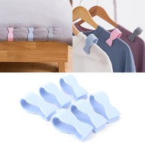 6개입 이불 고정 밀림 방지 집게 홀더 클립 침대 시트 패드 매트리스, 핑크