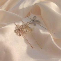 셀러허브 여성패션 [오노마] ONM 여성 악세사리 리본 큐빅 크롤러 후크 귀걸이