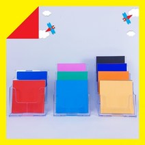 아크릴 색종이 꽂이 정리함 보관함 (양면 색종이 200매+벽걸이 후크 포함) 유치원 어린이집 정리 수납, 2단+색종이(200장)