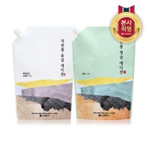 [자연퐁]자연퐁 청솔/윤설 주방세제 리필 1.1L x 2개 2종 택1, 색상:솔잎향 x 2개|사이즈:free