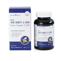 팜그린 슈퍼오메가3 1200 1 302mg x 180캡슐 건강기능식품 DHA 비타민D