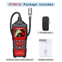 가스탐지기 가스 농도 경보기 HT601 누출 감지기 0 1000PPM 사운드 및 스크, Not include battery