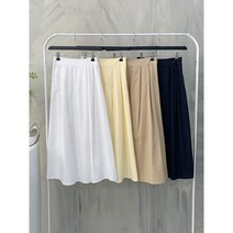 [신상무배]보솜 코튼 핀턱 뒷 밴딩 플레어 스커트