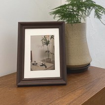 탁상액자 4x6 5x7 가족 사진 원목 액자, 2.CM17초코브라운, 4x6inch