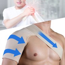 군대 어깨 통증 보호 군인 회전근개 밴드 보조기 아대 양쪽 펴기, 단일옵션, 단일옵션