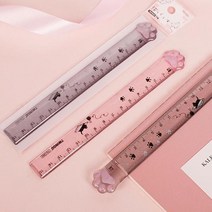 캣풋 15cm 고양이 캐릭터 어린이 자 안전한 미니자 초등학교 준비물, 상세페이지 참조