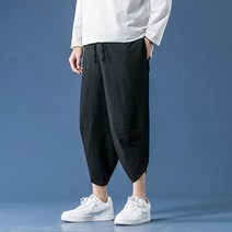 남여공용 시어서커 아이스 배기팬츠