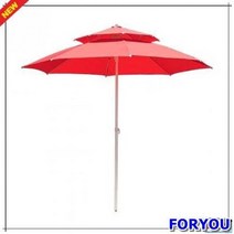 ForU549 야외파라솔 2단파라솔 행사용 기본형 받침별매 낚시파라솔 업소용파라솔, 녹색