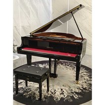 그랜드 피아노 방음 카페트 음악학원 방진 강당 교실, 아이보리 브라운 잉크(지름100cm)