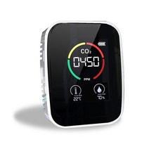 복합가스측정기 이산화탄소측정기 일산화탄소감지기 5in1 co2 미터 디지털 온도 습도 테스터 공기 품질 모니터 tvoc hcho 검출기 분석기, 화이트 3 in 1