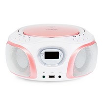 인켈 LED 블루투스 CD Player, IK-WP100, Pink