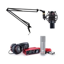 Focusrite SCARLETT SOLO STUDIO 3세대 오디오 인터페이스+마이크+헤드폰+붐 암120162