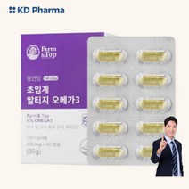 팜엔탑 초임계 RTG 오메가3 식물성캡슐 비타민E 독일KD파마 고함량오메가3 60캡슐
