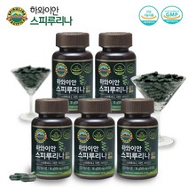 퍼시피카 하와이안 스피루리나 GOLD 캡슐 5박스 (총 5개월분), 30g (500mg x 60캡슐)