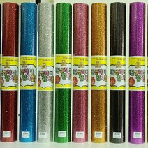 칼라 글리터 접착롤 15색 60cm x 101cm 네임핀만들기 글리터롤 반짝이롤, 글리터 접착롤 60cm x 101cm, 10롤, 핫핑크