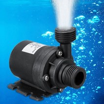 정원 펌프 방수 워터 울트라 조용한 dc 12v 5m 800lh 브러시리스 모터 냉각, 검은색, 19w