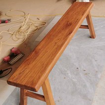 고재 벤치 빈티지 클래식 긴의자 카페벤치 등받이 없는 원목 레트로 스툴, 1 .8m x 0.24 x 0.45-0.48