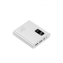 66 와트 슈퍼 충전 미니 소형 보조베터리 휴대용 2USB 출력 디지털 디스플레이 외부 배터리 팩 아이폰 호환, 01 white_01 20000mah