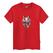 클로니아 컬러 부엉이 라운드 반팔 티셔츠 TS-408