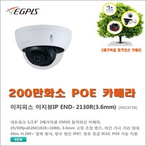 아파트주차장 전기자동차 충전장치 화재 감시카메라(이지피스 이지뷰IP ENT-4121-T) 외 추가상품, CCTV 이지뷰IP END-2130R(3.6mm)