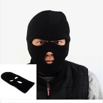 검정 안면 복면 챙긴모자 머리큰사람모자 페이스 방한 블랙 겨울 귀달이
