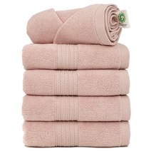 클라우망 오가닉 세면타월 CPOG150, 핑크, 5장