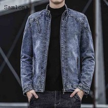 남자 힙합 차이나 카라 빈티지 청자켓 워싱 하라주쿠 일본
