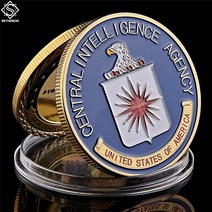 미국 군대 미국 중앙 정보국 코인 골드 CIA 챌린지 코인 수집품 하드 캡슐 포함