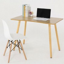 [AKMALL]심플 데스크 책상 800+의자세트, 색상:화이트:의자 블랙