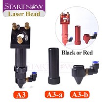 CO2 레이저 헤드 세트 초점 렌즈 장치 3 번째 미러 마운트 공기 노즐 레이저 기계 기계 부품용 CO2 레이저 제트, A3-a, 빨간, 63.5, 02 A3-a_01 빨간_02 63.5