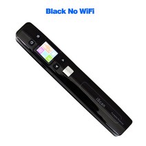 북스캐너 북스캔 책스캔 셀프북스캔 휴대용 미니 모바일 A4 문서 스캐너 LCD 디스플레이 무선 와이파이 U, 04 Black no wifi