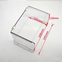 출퇴근기록기 얼굴인식 근태 지문 인식기 최신 액세스 제어 비 보호 커버 야외 비디오 초인종 방수 상자, 07 P14 transparent