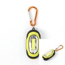 파워킹 COB LED 카라비너 랜턴 넥라이트 안전자재 문라이트라이젤 전술랜턴 야광소품 명장집어등 산업용카라비너 의료용라이트, 1개