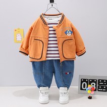 몽실이 비행기점퍼3pcs 외출복 유아 남아 아동 긴팔 상하세트