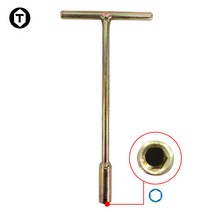 국산 태양 T자형 핸들소켓 복스 육각렌치 자동차정비 DIY시공 전장180mm, 7mm