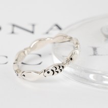 실버 은 물고기 등용문 수능 입시 애끼 중학생 대학생 커플링 반지 선물