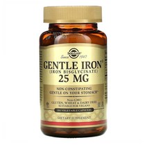 솔가 젠틀 아이언 철분 25mg 180정 Solgar Gentle Iron, 1개, 기본