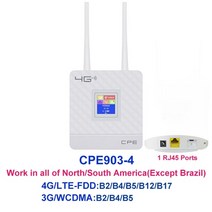 lte라우터 휴대용 와이파이 라우터 포켓파이 Tianjie 4g wifi 잠금 해제 sim 카드 무선 모뎀 외부 안테나 wanlan rj45 포트 스마트 디스플레이가있는 모바일, 은