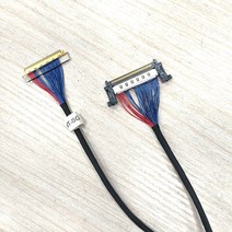 I-PEX20525-060E-1 to JAE51P 동축 케이블 MV270QHM-NF2 EDP 8 레인, 한개옵션0