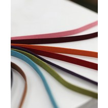 리본공예 DIY 재료 리본만들기 부자재 C78 폭1cm 스웨이드 리본(길이 89cm~90cm), 옐로