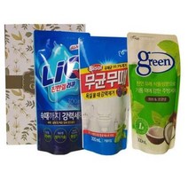 세제3종세트-2호 리큐 무균무때 그린 생활선물세트 추석 명절, 상세페이지 참조