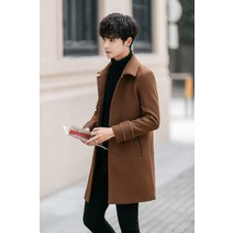모직 남자더블 캐시미어 키작남코디 남자겨울 남자가을 남성 키작남 코트 단신 XS 발마칸