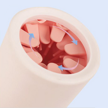 360도 강아지 발세척기 애견 발씻기 세척컵, 핑크